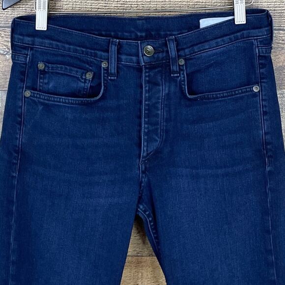 Rag & Bone Fit 2 Slim Jeans Bayview Dark Blue SZ 29 x 33 - Picture 2 of 9